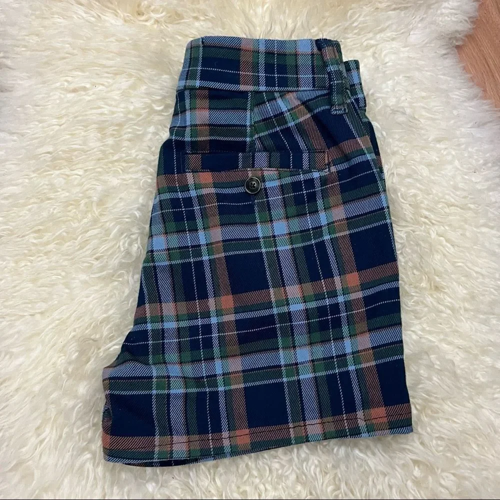 American Eagle High Rise Plaid Trouser DIY Shorts 0